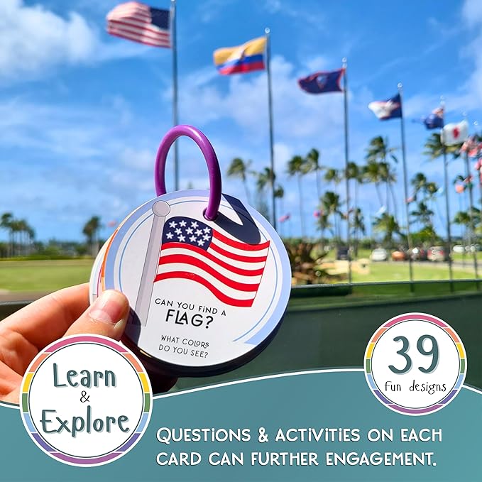 Children's Scavenger Hunt: Travel Edition | Toddler Car Activities | Road Trip Toys | Games for 2, 3 Year Old's & Up | Kids Educational Scavenger Hunt Cards