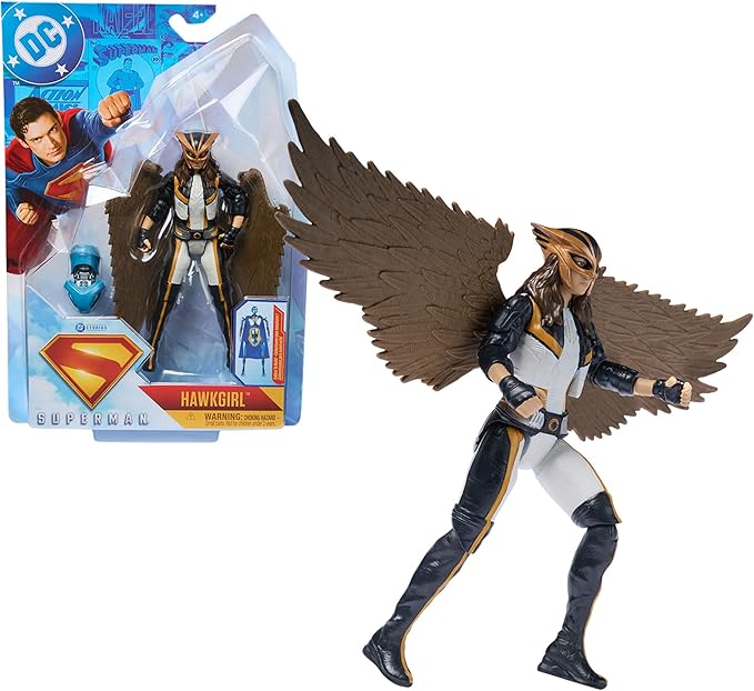 DC Comics, Superman, Hawk Girl, 6-Inch Action Figure, Authentic Superman Movie Styling, Super Heroes Kids Toys for Boys and Girls Ages 4 and Up