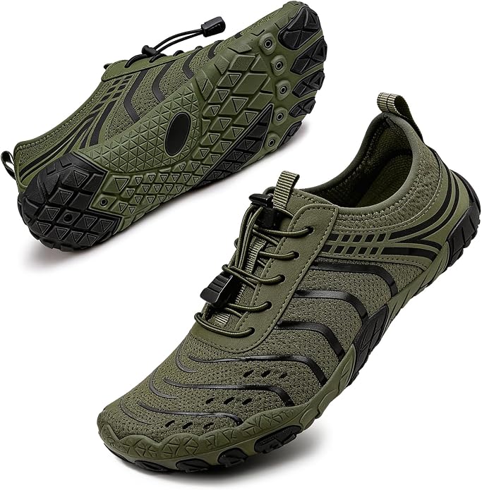 Barefoot Shoes for Women & Men, Grounded Walking Hiking Barefoot Shoes, Wide Toe Box Non-Slip Water Athletic Footwear, Comfortable Vitality Barefoot Footwear, Trail Running Sneakers Unisex