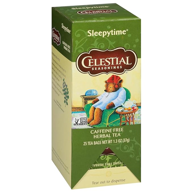 Celestial Seasonings Sleepytime Herbal Tea, 25 Tea Bags, (Pack of 2)