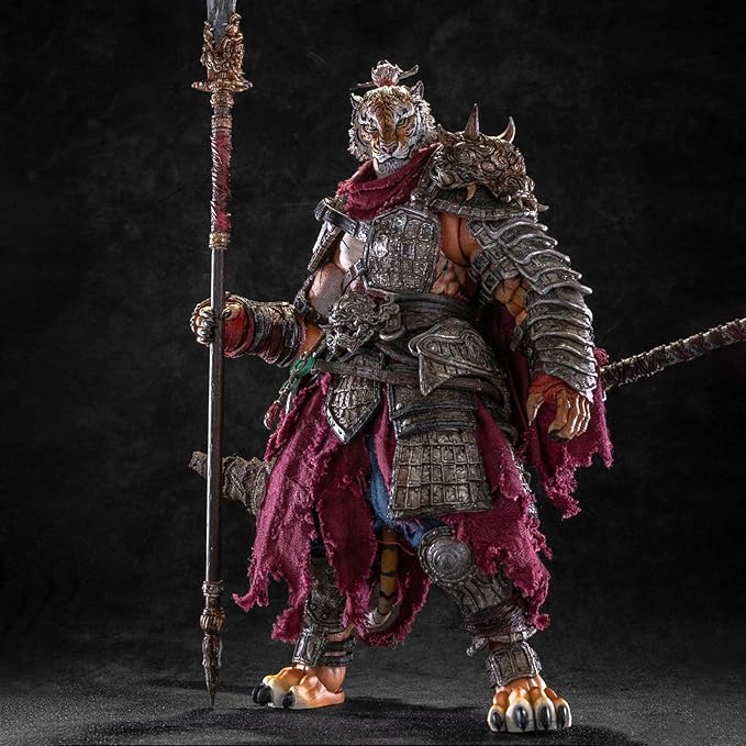 Pipigirl FuRay Planet Genuine License 1:12 Action Figure, 8.66 in Tiger Action Figures, Furay Planet Series, Collectible Animal Model Kits