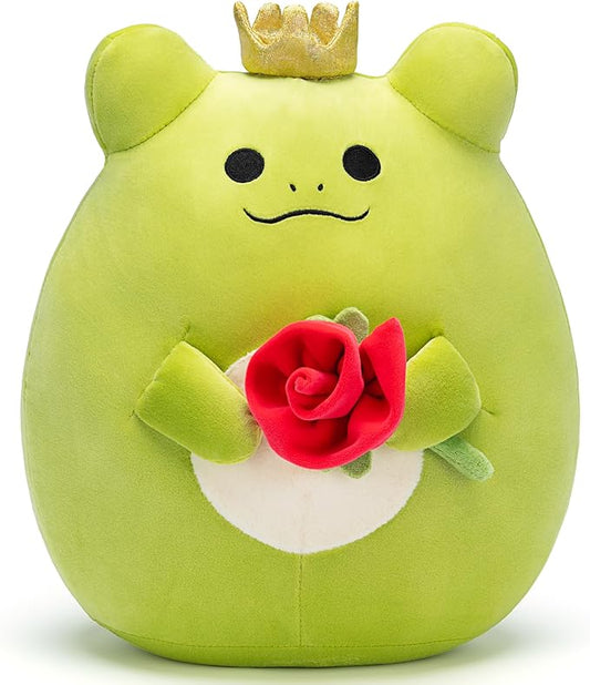 Original 13-inch Large Frog Plush Pillow Stuffed Animal Toy,Big Size Cute Soft Toys Fat Kawaii Hugging Pillows Cuddle Plushie,Gift for Kids Children