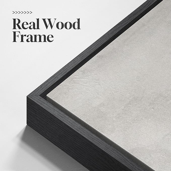Large Framed Neutral Landscape Abstract Wall Art, Long Vertical 20x60 In | Gray brown pictures, Canvas prints, Wood frame, Modern minimalist lake paintings, Wall decor for hallway living room dining
