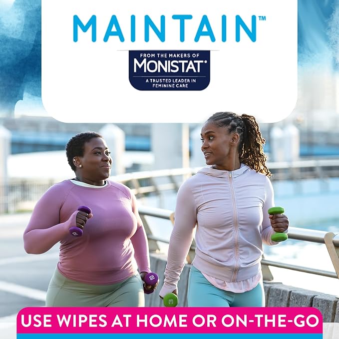 Monistat Maintain Boric Acid Odor Control Kit, 10 Feminine Wipes & 10 Boric Acid Suppositories for Women, Fragrance-Free and Non-Irritating pH Balanced Formulas to Control Vaginal Odor
