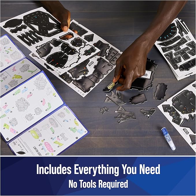 4D Build Star Wars Darth Vader Cardstock 3D Model Kit, Star Wars Gifts, Toys Desk Décor for Fans & Collectors, Adults & Teens 12+