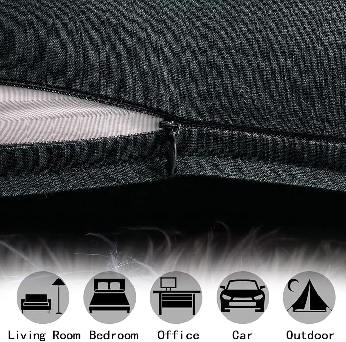 Jeanerlor 20"x20" Pillowcase Green Cousion Cover Decor Cotton Linen with Unique Design to Embellish Garden/Office/Chair/Bed/Couch,(50 x 50cm), Cyan