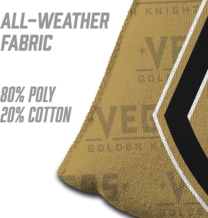YouTheFan Officially-Licensed NHL Set of 4 Cornhole Bags - All Weather Regulation 6” x 6” Size - 16oz Weight - Designed in USA