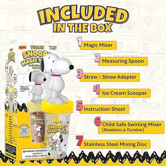 Preschool Drink Mixer for Kids Ages 3+ – Real Working Milkshake & Smoothie Maker | Safe No-Blade Kitchen Toy with Mixing Cup & Straw | Montessori Tool for Toddlers | Mix Chocolate Milk, Juice & More