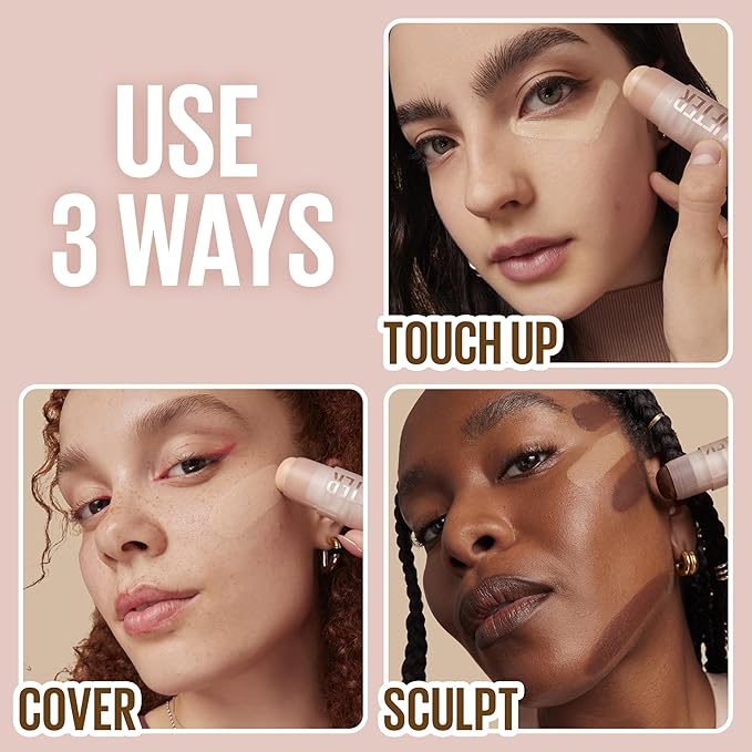 Maybelline Lifter Stix Multi-Use Face Stick - Contour, Bronzer, Concealer and Foundation Stick, All-In-One Creamy Face Makeup with Cranberry Seed Oil, 40, 1 Count