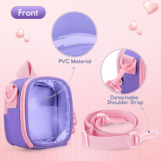 Carrying Case Compatible with Bitzee Interactive Toy Digital Pet, Portable Bag with Shoulder Strap for Virtual Electronic Pet Accessories,Purple (Bag only) Patented Design