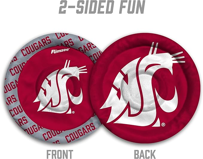 YouTheFan NCAA Washington State Cougars Flimzee Bean-Bag Flying Disc
