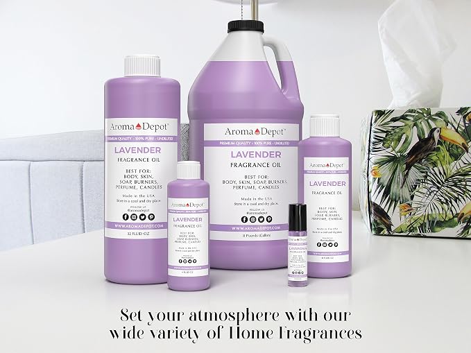 Lavender 4 oz. / 120ml Perfume I Skin Oil I Our Interpretation Premium Quality I Uncut I Fragrance Oil I Skin Safe I Add Aroma to Your DIY Projects I Scented Oil