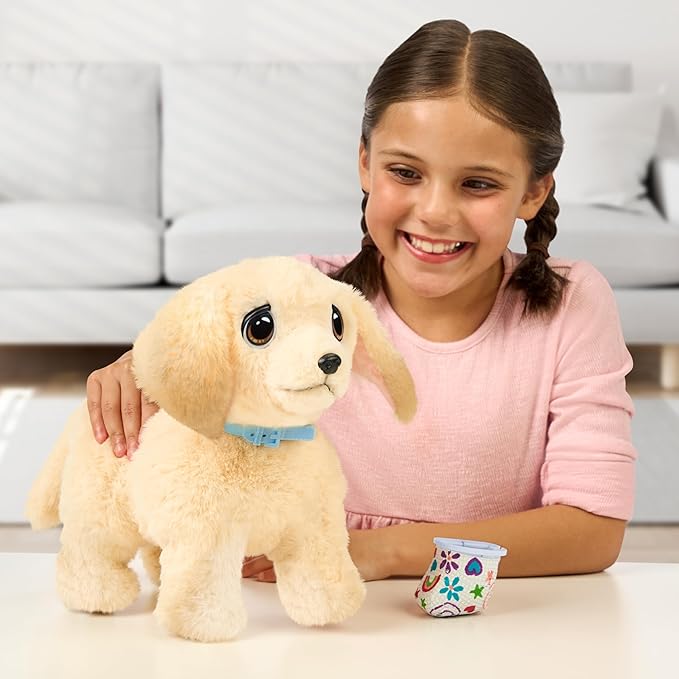 Little Live Pets Ouchies Cooper The Retriever Puppy, 50+ Sounds, Limping to Walking Puppy Toy with Vet Carrier, Interactive Toy Dog for Kids Ages 5+