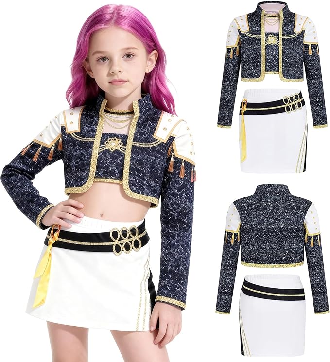 K Pop Costume Zoey Rumi Mira Outfits for Girls, Korea Idol Cosplay Cloth Birthday Gift