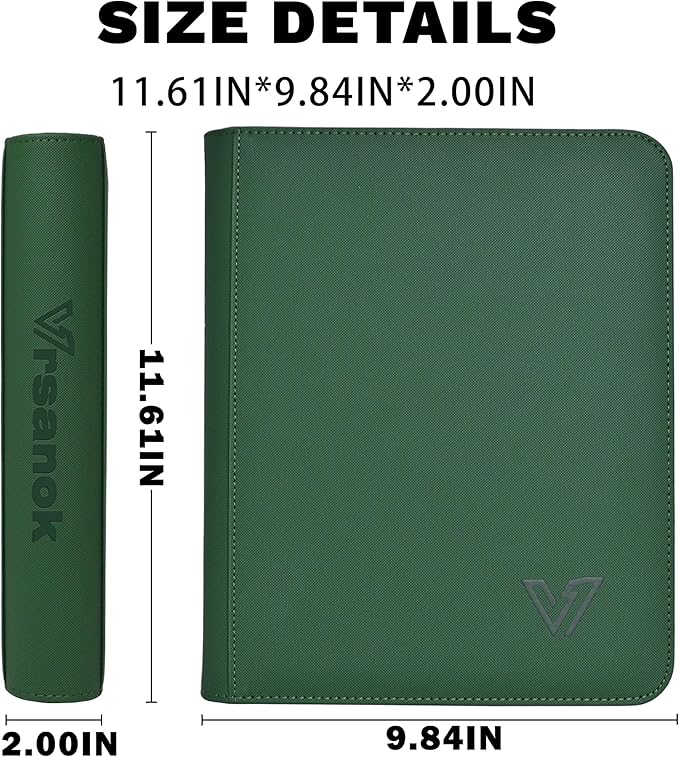 Toploader Binder 4 Pocket,Holds 128 Top Loaders,Top Loader Binder 4 Pocket for 3" x 4"Rigid Cards,Double Sided Card Binder Abulm in 3"x4"Toploaders for Trading Cards