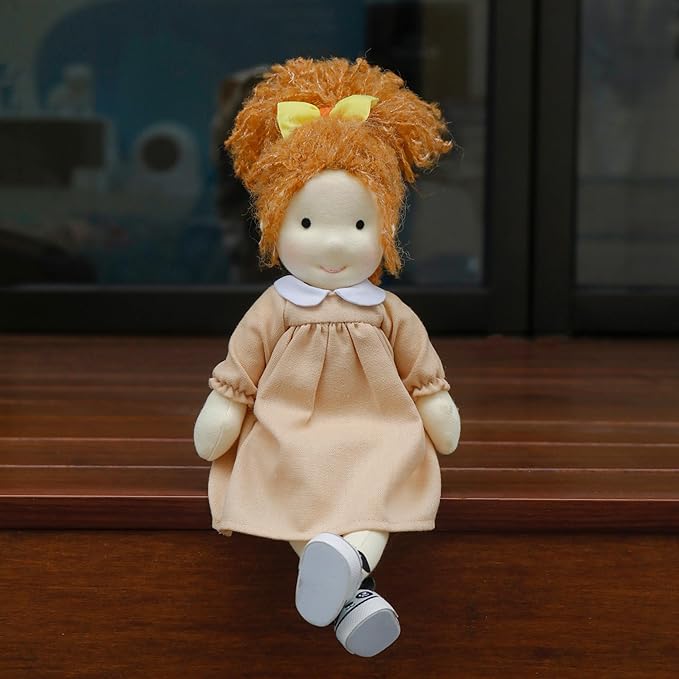 Waldorf Handmade Rag Doll - Personalized Collectors Plush for Kids Birthday Present With Beautiful Present Box-Ada 12"