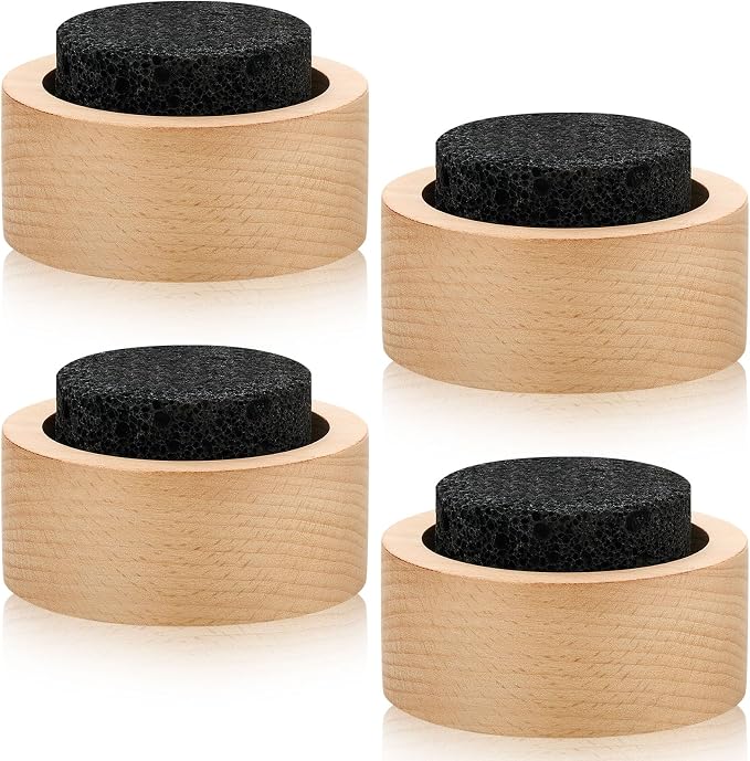 Chunful 4 Pcs Lava Rock Essential Oil Diffuser Lava Stone Passive Diffuser for Sauna Decorating at Home, Office, Bedroom, Bathroom or Car, and Gift-Giving