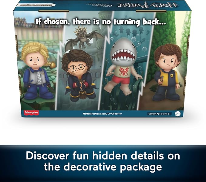 Little People Collector Harry Potter and The Goblet of Fire Special Edition Set for Adults & Fans, 4 Figures in a Display Box