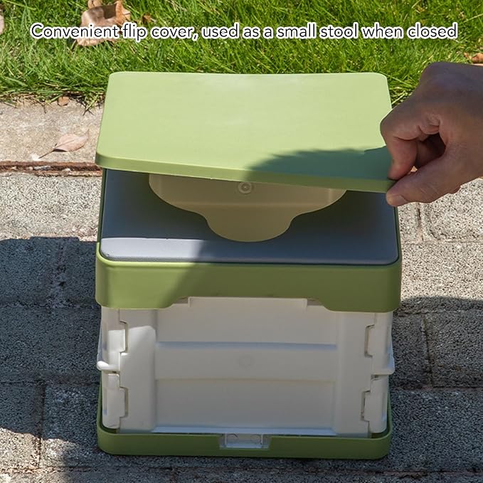 Kids Portable Toilet, Foldable Collapsible Potty for Travel Camping Outdoor Activities with PU Cushion