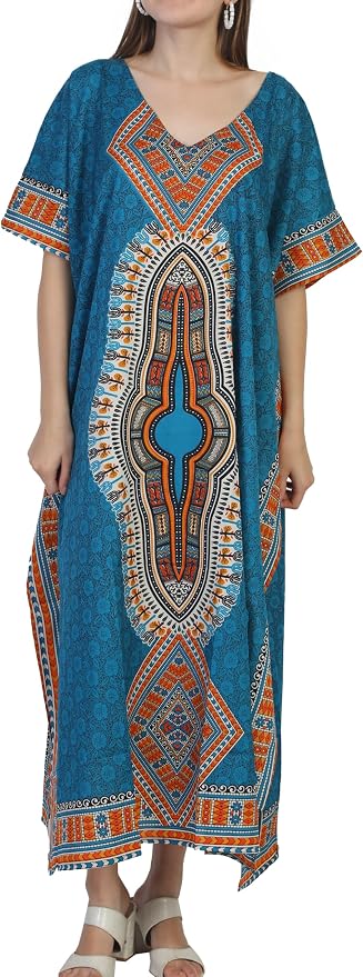 SheKaf Womens Turkish Kaftan Kimono Maxi Dress Caftan Beach Swimsuit Cover up Loungewear