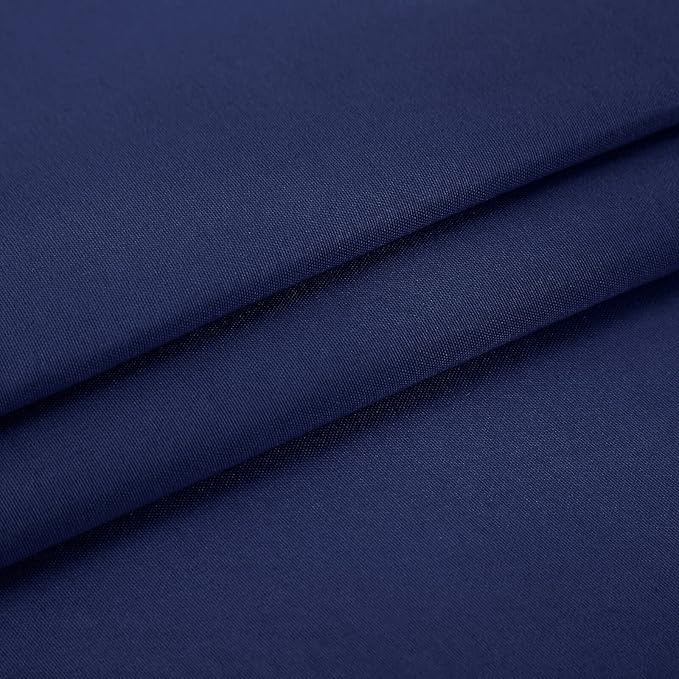NHNHN 2 Pack Fitted Sheet-Deep Pockets-Soft Microfiber-Easy Care-Shrinkage and Fade Resistant-Fitted Sheets Full Size for Girl Woman Teens Kids-2 Sets of Fitted Sheet (Full, Navy)