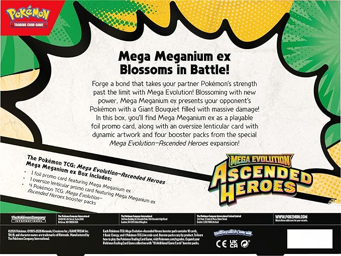 Pokemon TCG: Mega Evolution - Ascended Heroes Mega Meganium ex Box