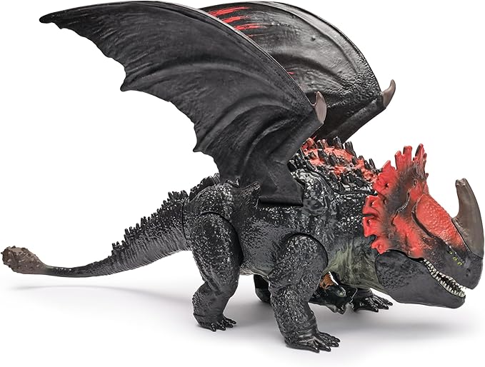 Dreamworks Dragons, How to Train Your Dragon, Berk Universe: Red Death Devouring Fury, 11 Inch Toothless Dragon Toy, 4+ Years