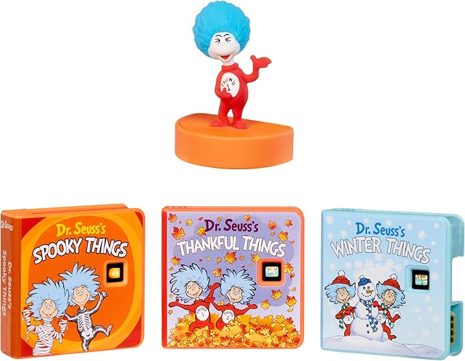 Little Tikes Story Dream Machine Dr. Seuss Thing 1 Collection, Storytime, Books, Audio Play Character, Gift and Toy for Toddlers and Kids Girls Boys Ages 3+ Years