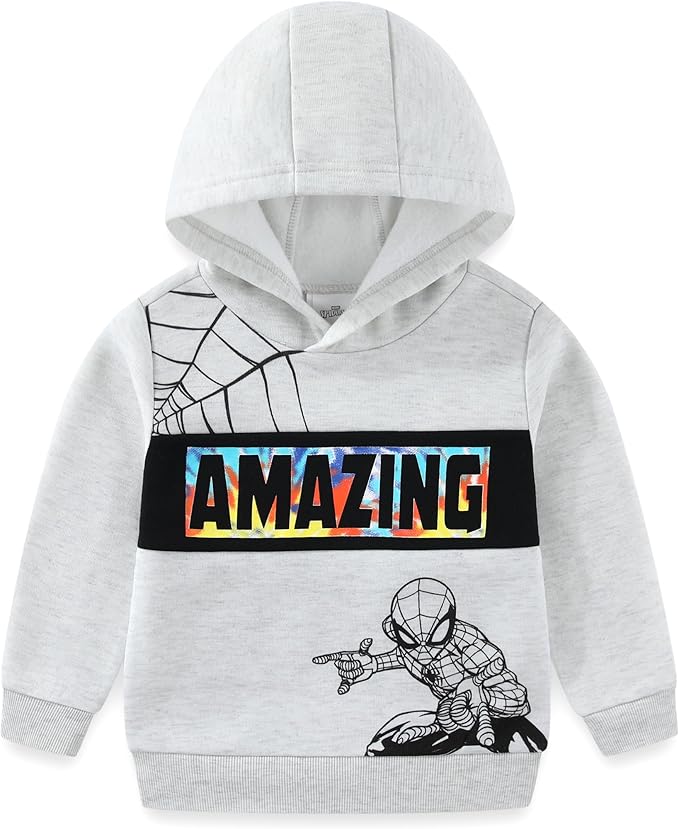 Marvel Spider-Man Boys Hoodie and Pants Set for Toddlers and Big Kids