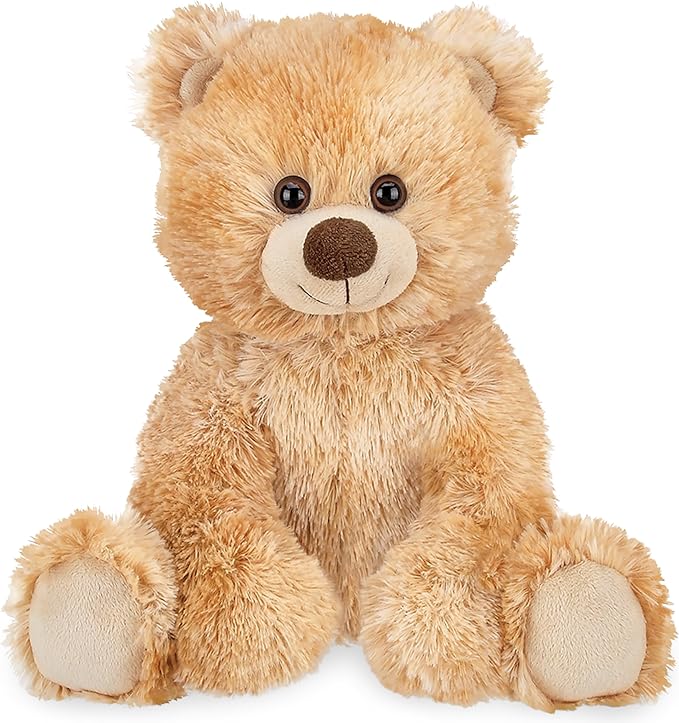 Bearington Collection Lil’ Kipper Classic Hand-Sewn Plush Teddy Bear, 11.5” Light Brown Stuffed Bear with Soft Shaggy Plush Faux-Fur, Great Birthday Gift for Collectors of All Ages - Stuffed Toy