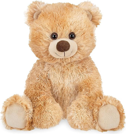 Bearington Collection Lil’ Kipper Classic Hand-Sewn Plush Teddy Bear, 11.5” Light Brown Stuffed Bear with Soft Shaggy Plush Faux-Fur, Great Birthday Gift for Collectors of All Ages - Stuffed Toy