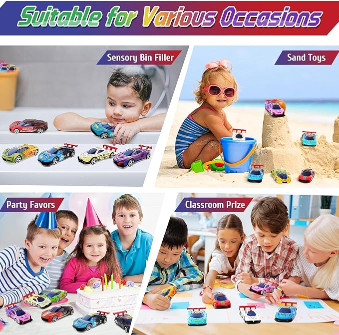 Color Changing Cars Toys Bath Toys for Kids Ages 1-3 4-8 Valentines Day Gifts for Kids Grandkids Pool Water Toys Boys Birthday Valentines Basket Stuffers Car Sensory Die-Cast Toys