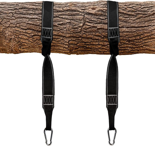 Squirrel Products Two Nylon Tree Swing Hanger Straps - 15ft Each