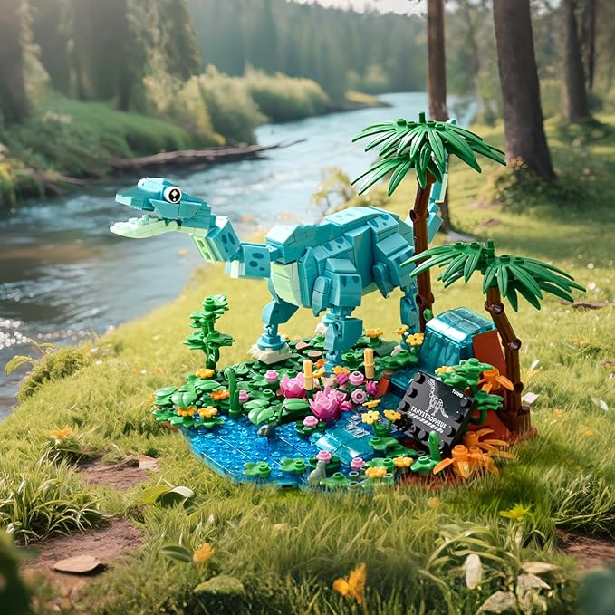 Dinosaur World Building Block Set,Brachiosaurus Dinosaur Park Sets for Boys and Girls 8-12,Brachiosauru Building Sets,Home or Office Décor Sets for Boys 8-14(559pcs)