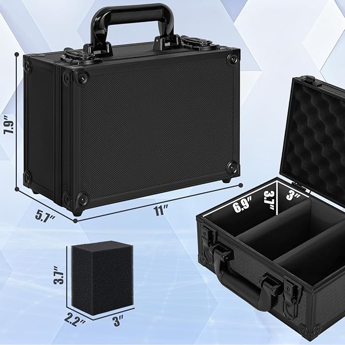 Toploader Storage Box for 3" x 4" 35pt Rigid Card，Top Loader Cards Hard Carrying Case ，Sports Card Storage Boxes for Trading Cards, Top Loaders Holder (Holds 300+ Toploaders)