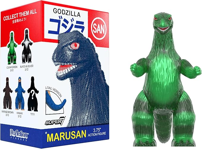 Super7 Toho Marusan Godzilla Blind Box - (12 Pack) 3.75" Toho Godzilla Action Figures Classic Movie Monster Collectibles and Retro Toys