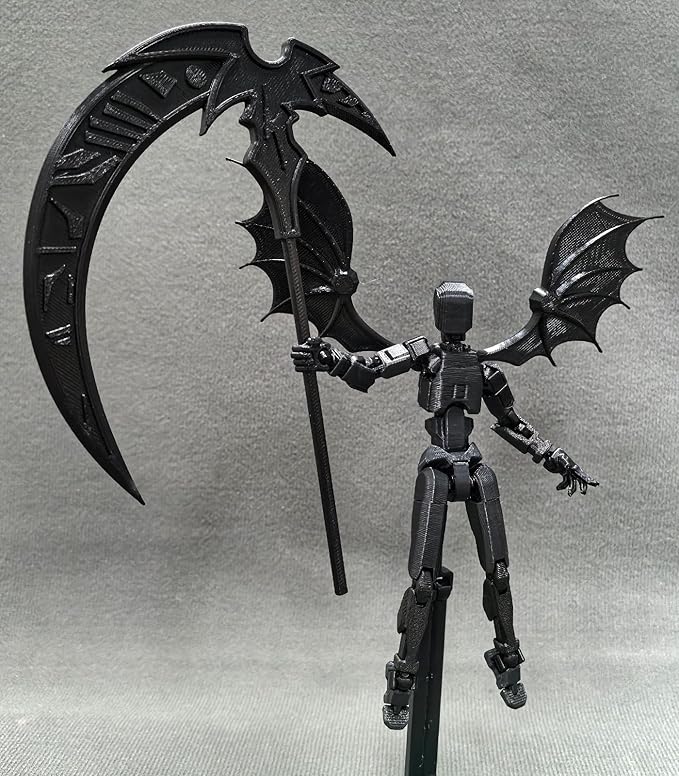 T13 Action Figures Set (Assembly Completed) Lucky 13 Action Figure,3D Printed Robot 13 Action Figure, Dummy 13 Set, for Collectors Desktop Decorations, Black