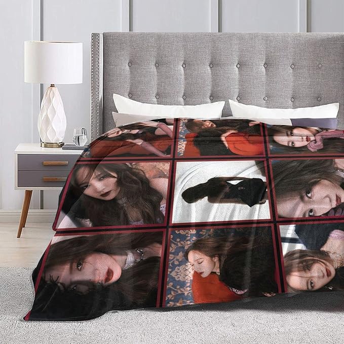QETXVI Custom Blanket with Photos Text Customized Blanket Personalized Flannel Throw Blankets for Adult Kid Birthday Christmas Halloween Fathers Mothers Valentines Gift - 50"x 60"