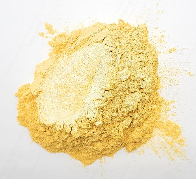 Pearl Mica Powder Pigment Dye - 500 Grams (1.1 lbs) - Best Bulk Price for Fine Arts, Crafting, Painting, Soap Candle Slime Jewelry Making, Epoxy Resin (Yellow AY02)