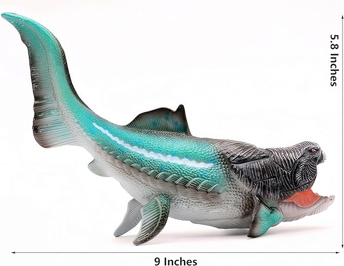 Gemini&Genius Dunkleosteus Animal Toy, Dinosaurs Realistic Dunkleosteus Figurine with Movable Jaw Action Figure Toys for Kids