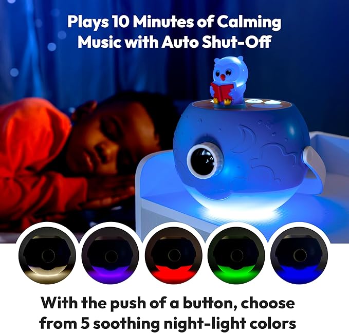 Kids Book Projector - 5 Unicorn & 5 Classic Read-Aloud Stories, 10 Songs, Night Light & Soothing Dream Music | Children Ages 3+ Storytime Projector for Kids & Toddlers | Owl & Unicorn
