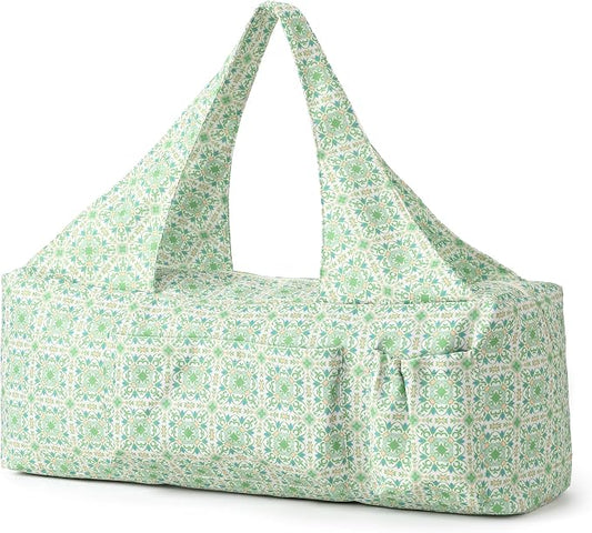 BOULDER BEE Yoga Mat Bag with Wet Pocket, Large Yoga Mat Carrier Fits All Your Stuff, Personalized Yoga Gifts, Gym Tote Bag for Women