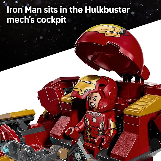 LEGO Marvel Epic Battle: Hulkbuster vs. The Hulk Building Toy for Boys & Girls - Avengers: Age of Ultron Display & Play Set W/2 Minifigures for Kids, Ages 9+ - Gift Idea for Birthdays - 76343
