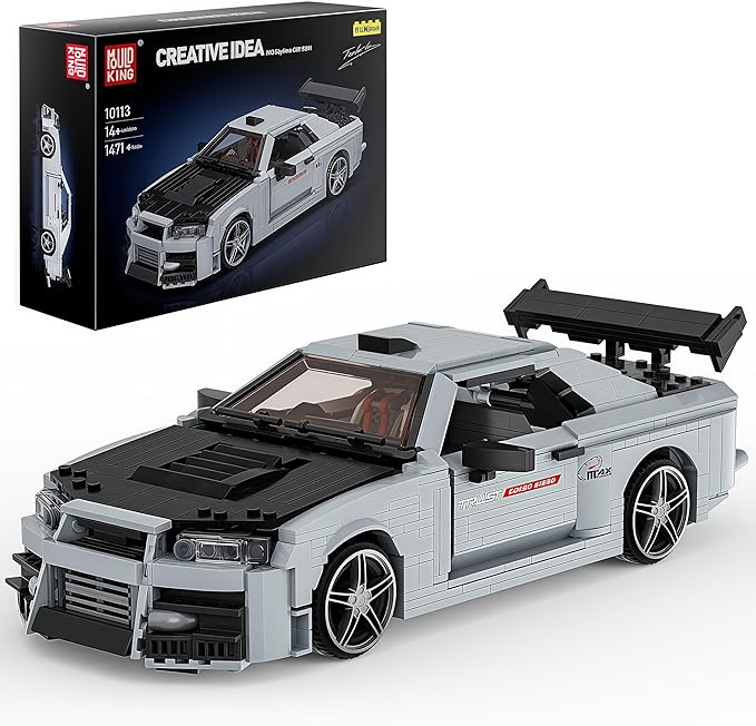 Mould King Car Building Sets, 1:12 Scale Sports Vehicle Model, 10113 Collectible Speed Champion Cars Building Kits, Build and Display Car Set for Adults Aged 14+ (1471 Pieces)
