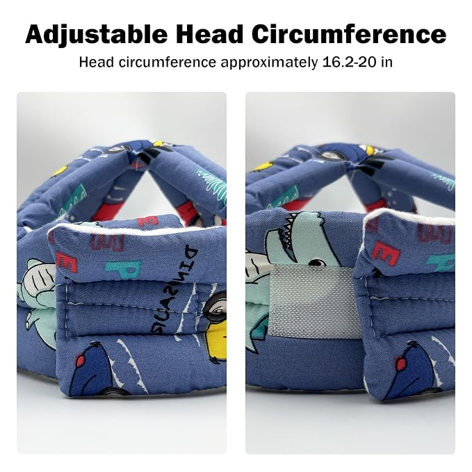 Baby Head Protector Baby Helmet for Crawling Walking, No Bumps Safety Head Adjustable Protective Cap for Walking, Playing (Style 6)