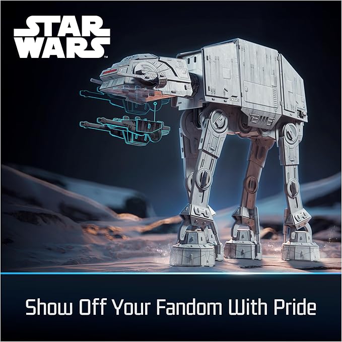 4D Build, Star Wars Imperial at-at 3D Model Kit, Star Wars Collectibles & Desk Decor, Adult Puzzle, Building Toys, 3D Puzzles for Adults & Teens, 238 Pieces, for Ages 12 & Up