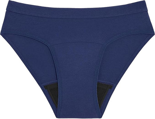 KNIX Teen Girls Cotton Leakproof Period Underwear Bikini – Moderate Flow Protection, Absorbs 2–4 Super Tampons
