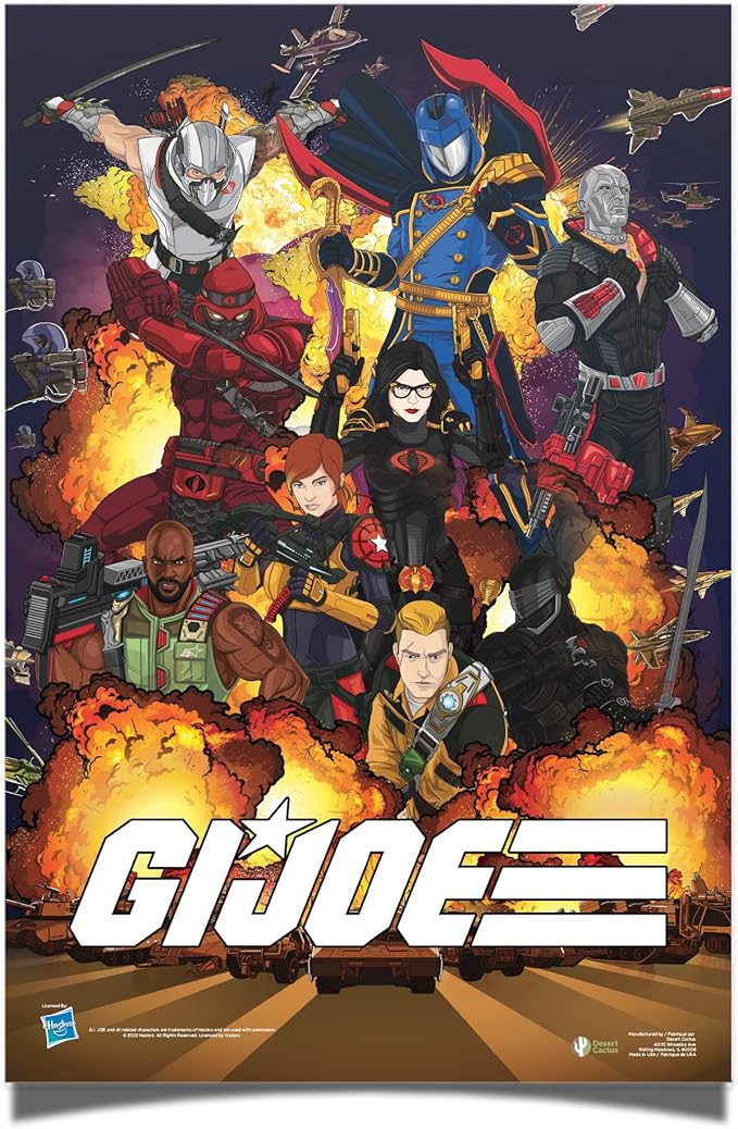 Desert Cactus GI Joe Poster 24 x 36 inch Room Office Décor Decoration Official Fan Gear (24x36,Design 3)