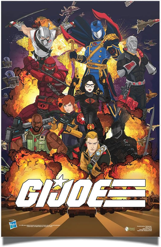 Desert Cactus GI Joe Poster 24 x 36 inch Room Office Décor Decoration Official Fan Gear (24x36,Design 3)