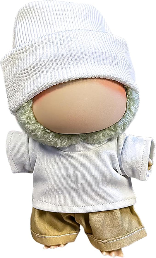 Clothes Fit for 17CM Doll, Fashion Doll Clothes Outfit Set Cute Theme Designer Toys Dress Accessories for Collector Fans Display (L White Set)